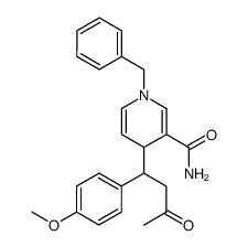 1-Benzyl-4-[1-(4-methoxy-phenyl)-3-oxo-butyl]-1,4-dihydro-pyridine-3-carboxylic acid amide Structure