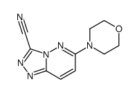 6-morpholin-4-yl-[1,2,4]triazolo[4,3-b]pyridazine-3-carbonitrile结构式