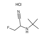 2-tert-Butylamino-3-fluoro-propionitrile; hydrochloride结构式