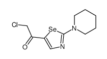 2-chloro-1-(2-piperidin-1-yl-1,3-selenazol-5-yl)ethanone结构式