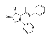 4-(C-methyl-N-phenylcarbonimidoyl)-5-phenylfuran-2,3-dione Structure