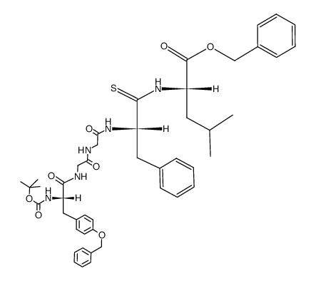 Boc-Tyr(Bzl)-Gly-Gly-Phet-Leu-OBzl Structure