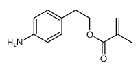 2-(4-aminophenyl)ethyl 2-methylprop-2-enoate Structure