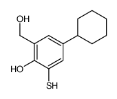 4-cyclohexyl-2-(hydroxymethyl)-6-sulfanylphenol Structure