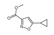 5-CYCLOPROPYL-ISOXAZOLE-3-CARBOXYLIC ACID METHYL ESTER Structure