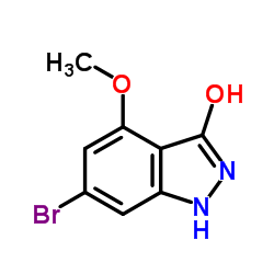 6-Bromo-4-methoxy-1,2-dihydro-3H-indazol-3-one结构式