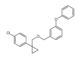 1-chloro-4-[1-[(3-phenoxyphenyl)methoxymethyl]cyclopropyl]benzene Structure