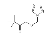 3,3-dimethyl-1-(1,2,4-triazol-1-ylmethylsulfanyl)butan-2-one结构式