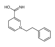 1-(2-phenylethyl)-4H-pyridine-3-carboxamide结构式