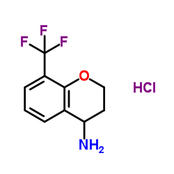 8-(三氟甲基)苯并二氢吡喃-4-胺结构式