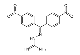 2-[bis(4-nitrophenyl)methylideneamino]guanidine Structure