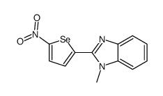 1-methyl-2-(5-nitroselenophen-2-yl)benzimidazole结构式