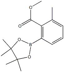 methyl 2-methyl-6-(4,4,5,5-tetramethyl-1,3,2-dioxaborolan-2-yl)benzoate Structure