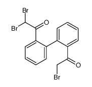 2,2-dibromo-1-[2-[2-(2-bromoacetyl)phenyl]phenyl]ethanone Structure