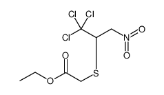 ETHYL 2-((1,1,1-TRICHLORO-3-NITROPROPAN-2-YL)THIO)ACETATE结构式