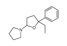 1-(5-ethyl-5-phenyloxolan-2-yl)pyrrolidine Structure