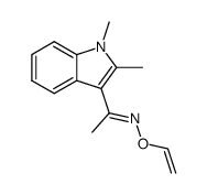 O-vinyl ether of 3-acetyl-1,2-dimethylindole oxime结构式