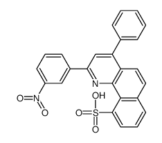 2-(3-nitrophenyl)-4-phenylbenzo[h]quinoline-10-sulfonic acid结构式