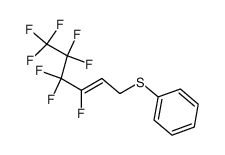 (Z)-3-F-propyl-3-fluoro-2-propenyl phenyl sulfide结构式