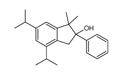 3,3-dimethyl-2-phenyl-5,7-di(propan-2-yl)-1H-inden-2-ol Structure
