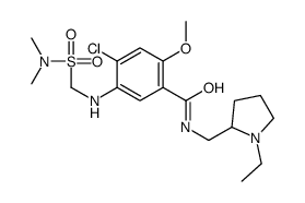 4-chloro-5-(dimethylsulfamoylmethylamino)-N-[(1-ethylpyrrolidin-2-yl)methyl]-2-methoxybenzamide Structure