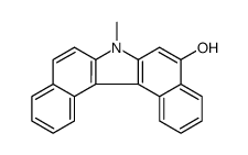 5-hydroxy-N-methyl-7H-dibenzo(c,g)carbazole structure