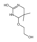 4-(2-hydroxyethoxy)-5,5-dimethyl-1,3-diazinan-2-one Structure