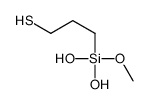 3-[dihydroxy(methoxy)silyl]propane-1-thiol结构式