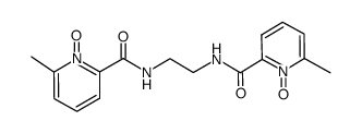 N,N'-bis(6-methyl-2-pyridinecarboxylamide-N-oxide)-1,2-ethane Structure