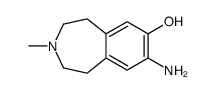 8-amino-3-methyl-1,2,4,5-tetrahydro-3-benzazepin-7-ol结构式