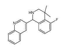 3-(5-fluoro-4,4-dimethyl-2,3-dihydro-1H-isoquinolin-1-yl)quinoline Structure