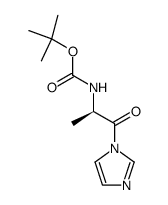 [(1R)-2-imidazol-1-yl-1-methyl-2-oxo-ethyl]-carbamic acid tert-butyl ester结构式