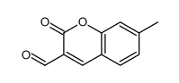 7-methyl-2-oxochromene-3-carbaldehyde结构式