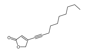 3-dec-1-ynyl-2H-furan-5-one结构式