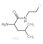 Pentanamide, 2-amino-N-(2-chloroethyl)-4-methyl-,hydrochloride (1:1) structure