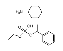 cyclohexylammonium α-phenylvinyl ethyl phosphate结构式