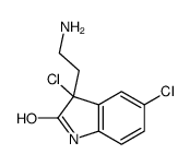 3-(2-aminoethyl)-3,5-dichloro-1H-indol-2-one Structure