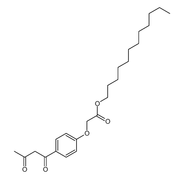 dodecyl 2-[4-(3-oxobutanoyl)phenoxy]acetate Structure