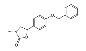 5-(4-benzyloxy-phenyl)-3-methyl-oxazolidin-2-one Structure