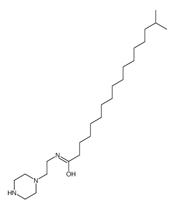 16-methyl-N-(2-piperazin-1-ylethyl)heptadecanamide Structure