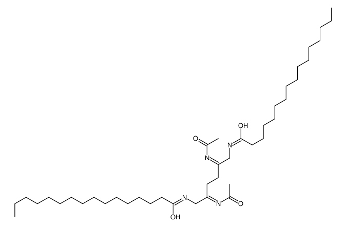 N,N'-[ethane-1,2-diylbis[(acetylimino)ethane-2,1-diyl]]bishexadecan-1-amide结构式