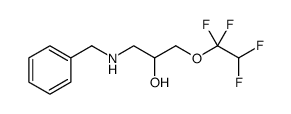 2-Propanol, 1-[(phenylmethyl)amino]-3-(1,1,2,2-tetrafluoroethoxy)结构式