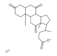 lithium 3,7,12-trioxo-5beta-cholan-24-oate结构式