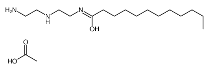 N-[2-[(2-aminoethyl)amino]ethyl]dodecanamide monoacetate结构式