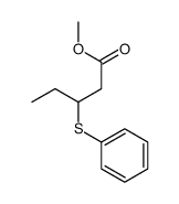 methyl 3-phenylsulfanylpentanoate结构式