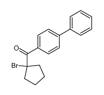 4-Biphenylyl-(1-brom-cyclopentyl)-keton Structure