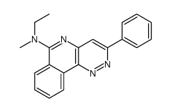 N-ethyl-N-methyl-3-phenylpyridazino[4,3-c]isoquinolin-6-amine Structure