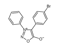 4-(4-Bromophenyl)-3-phenylsydnone Structure