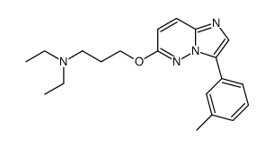 diethyl-[3-(3-m-tolyl-imidazo[1,2-b]pyridazin-6-yloxy)-propyl]-amine结构式