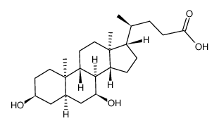 ent-Chenodeoxycholic acid Structure